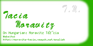 tacia moravitz business card